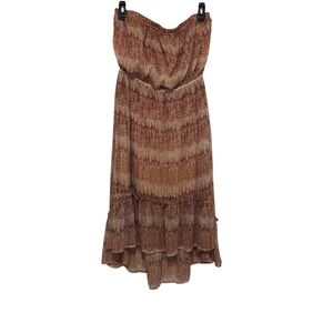 Forever 21  Strapless Brown Dress!